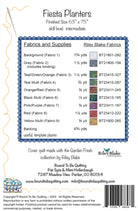 Fiesta Planters quilt pattern by Mimi Hollenbaugh and Pat Syta - 63 x 75