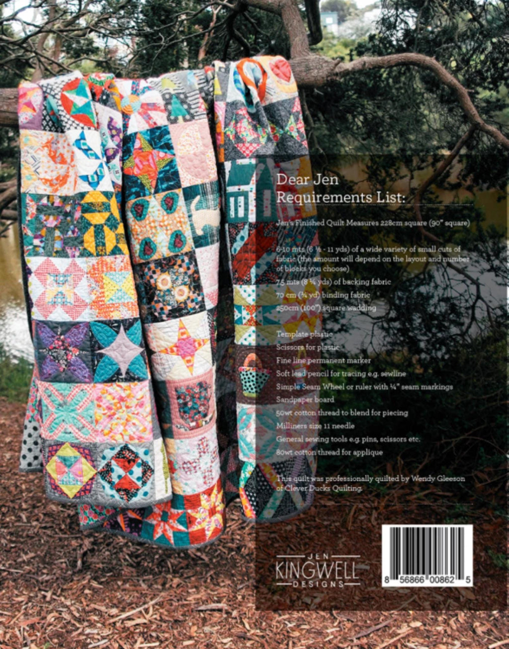 Dear Jen Pattern Booklet by Jen Kingwell - features several layouts