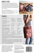 Firefly Tote Bag Pattern Designed by Anna Graham - includes 2 sizes
