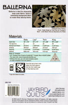 Ballerina Quilt Pattern by Julie Herman from Jaybird Quilts - Four sizes included.