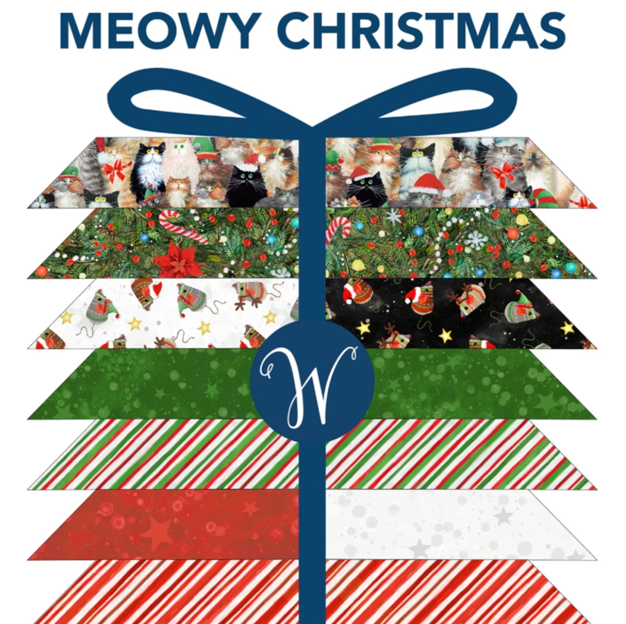 Meowy Christmas Fat Quarter Collection
