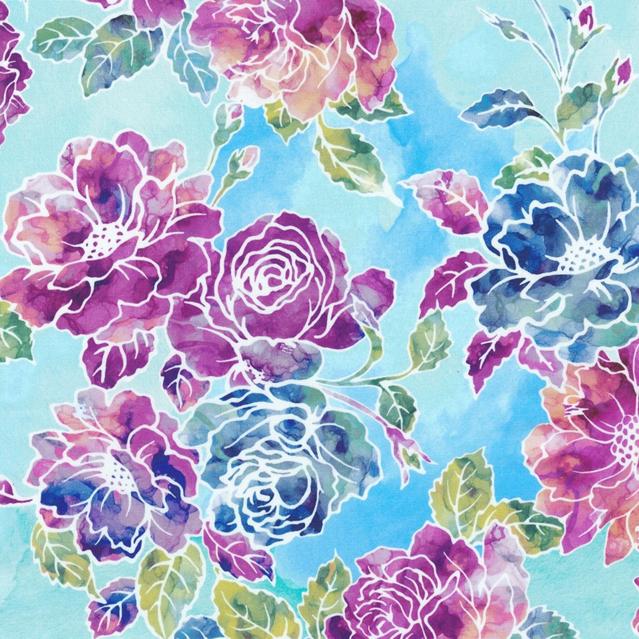 Bella Blossoms Layer Cake: 42 Cotton 10" Squares by Studio RK