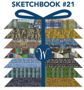Sketchbook 21 Fat Quarters - 26 piece bundle by Marcia Derse