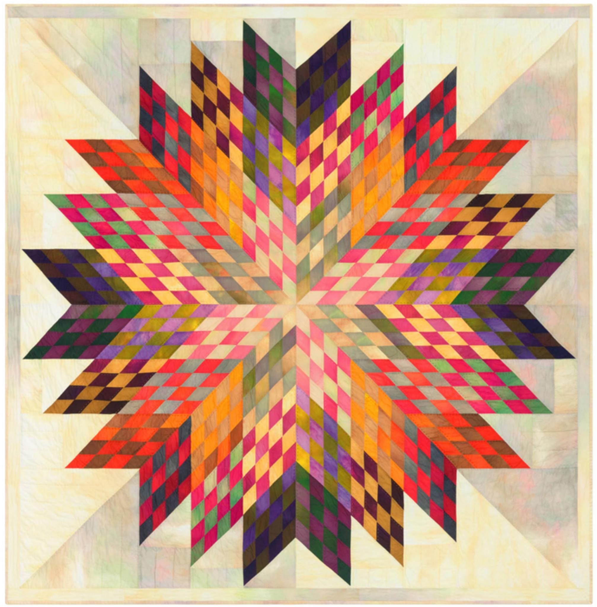 Lone Star Quilt Kit  Ombre Star Quilt  Jennifer Sampou SKY Fabrics  Big Sky Stars  Plains & Pine Pattern  85" Quilt Kit