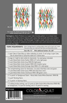 Harlequin Quilt Pattern by Robin Pickens. Layer Cake Friendly.