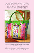 Anything Goes Tote Bag Pattern: Aunties Two, Large DIY Project (15x15x8in)