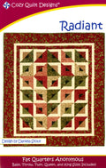 Radiant Quilt Pattern by Daniela Stout from Cozy Quilt Designs includes 5 sizes