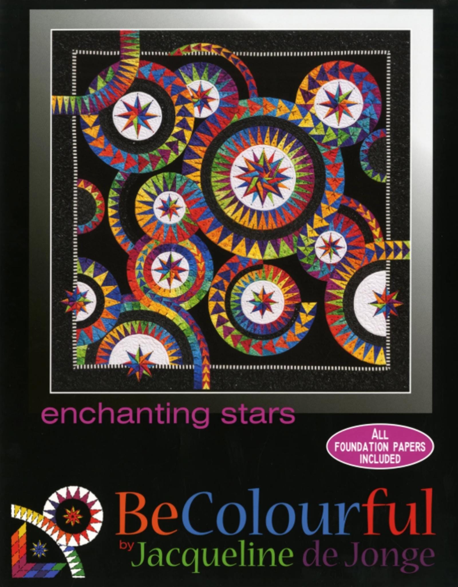 Enchanting Stars Quilt Pattern by BeColourful: Foundation Papers Included