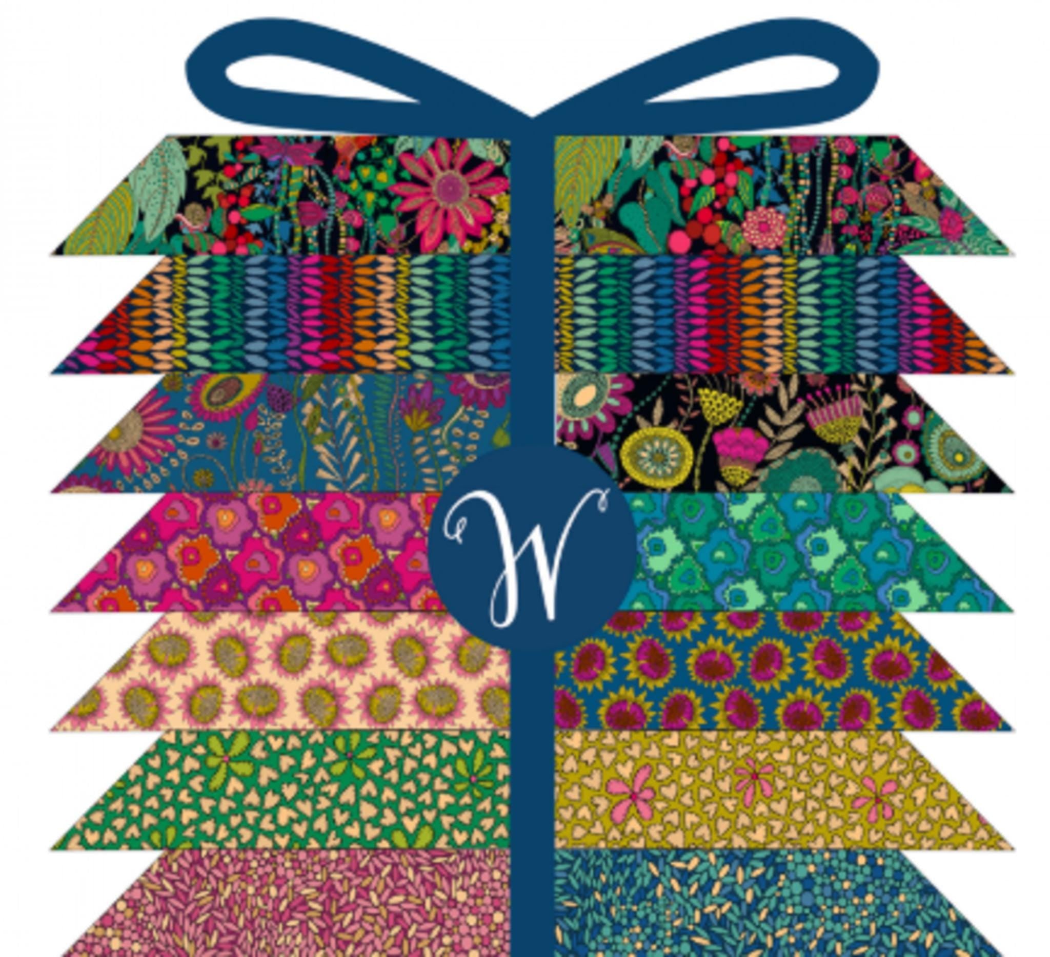 Twilight Fabric Fat Quarter Collection by Sally Kelly - 13 Piece Set