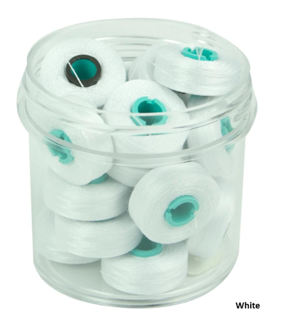 Magna-Quilt Cotton L-Style Bobbin from Filtec - 20 Count, 74 yards each