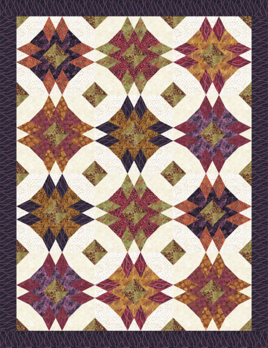 Enchanted Stars Quilt Pattern by Tiffany Hayes - 82" x 106"