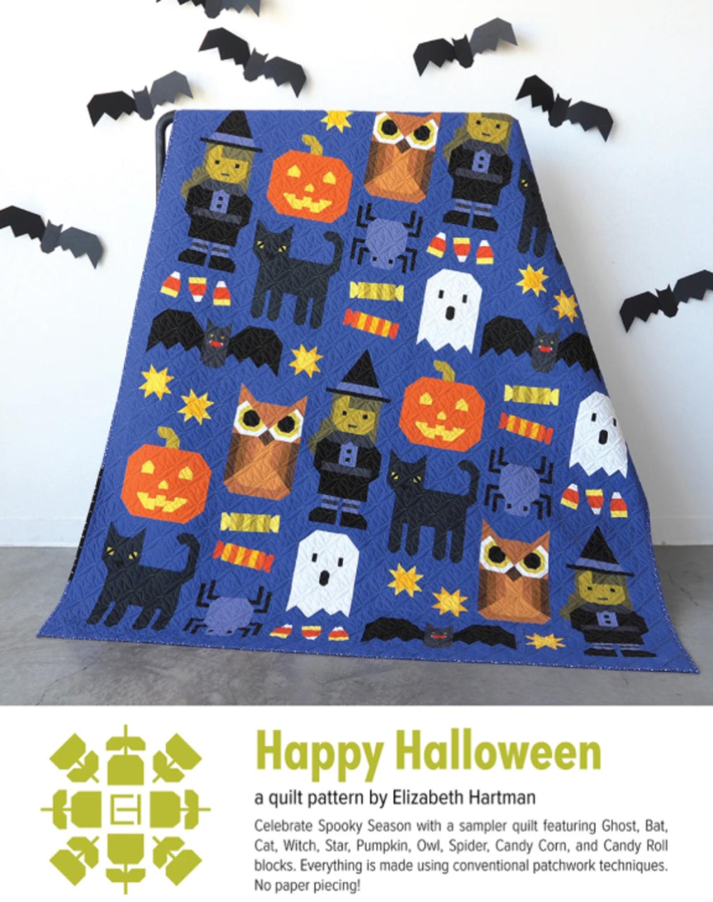 Happy Halloween Quilt Pattern by Elizabeth Hartman: Two Sizes