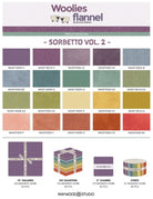 Woolies Flannel Precut Fabric Strips: Sorbetto Vol 2, Bonnie Sullivan (40)