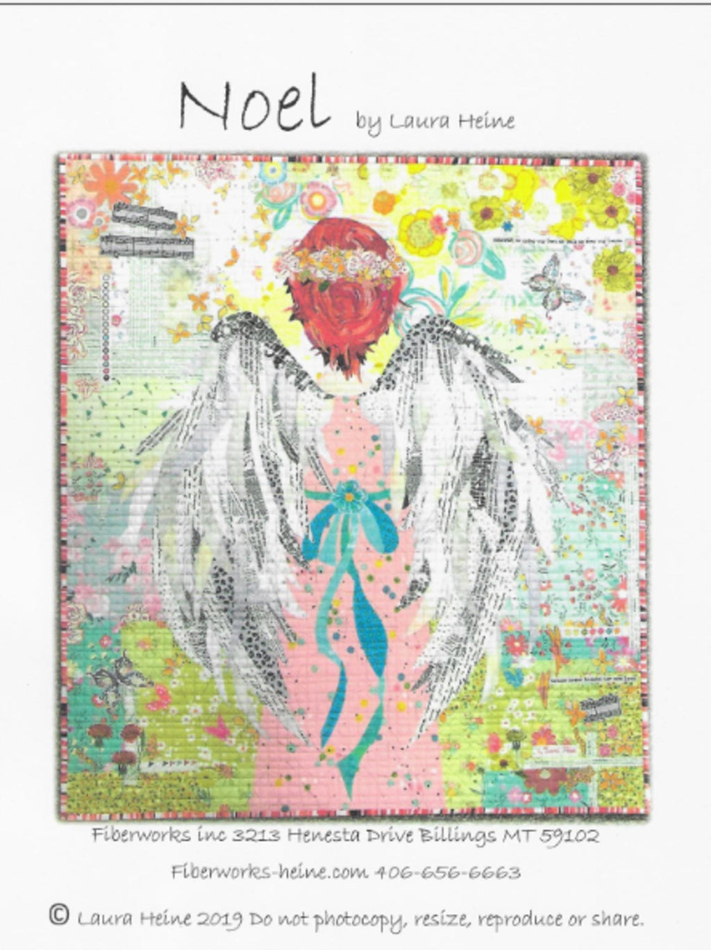 Noel Collage Quilt Pattern by Laura Heine (32" x 36")