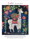 Indie Llama Collage Pattern by Laura Heine (30" x 36")