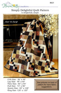 Simply Delightful Quilt Pattern for 6 sizes, by Designer Diana Beaubien for Pleasant Valley Creations
