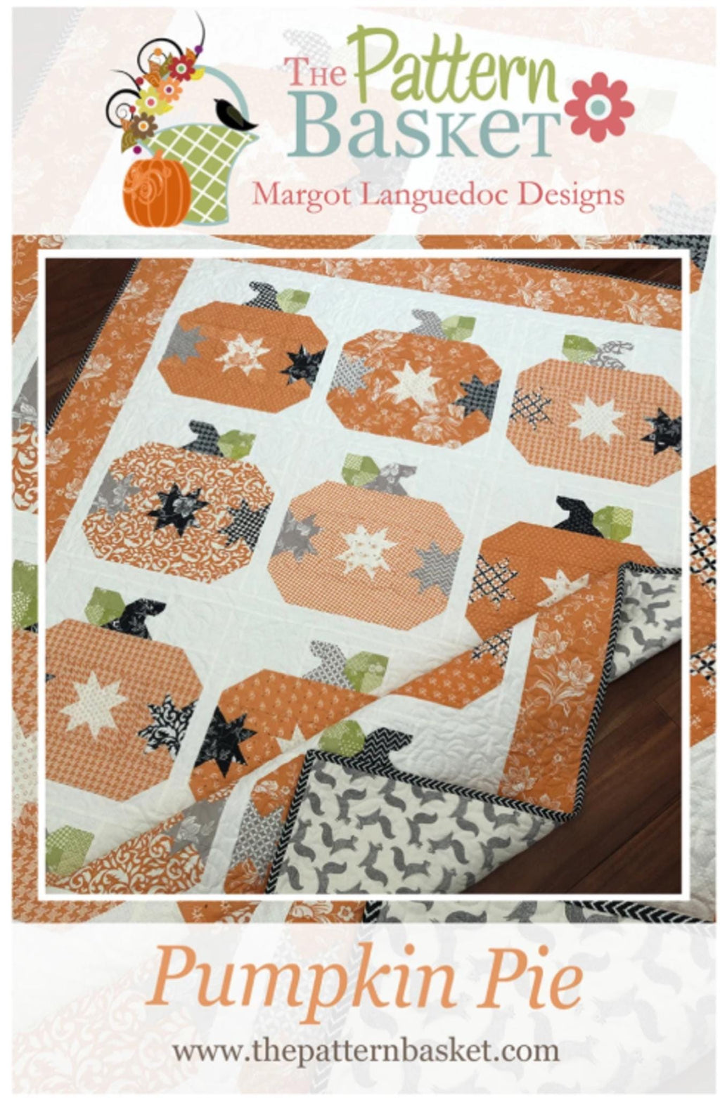Pumpkin Pie Quilt Pattern by Margot Languedoc Designs - 50.5" x 66.75"