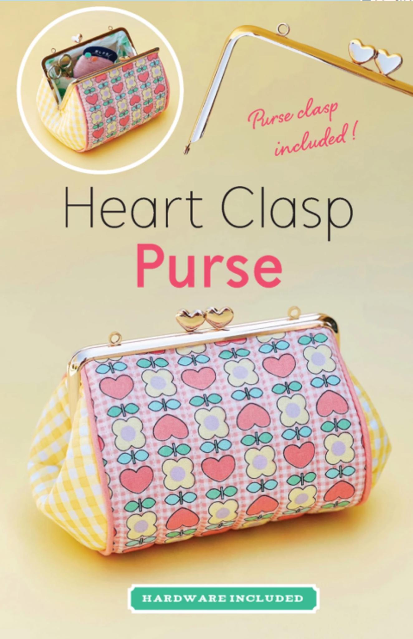Heart Clasp Purse with Hardware from Zakka workshop