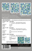 Backslash Quilt Pattern by Robin Pickens - 3 sizes; Layer Cake friendly