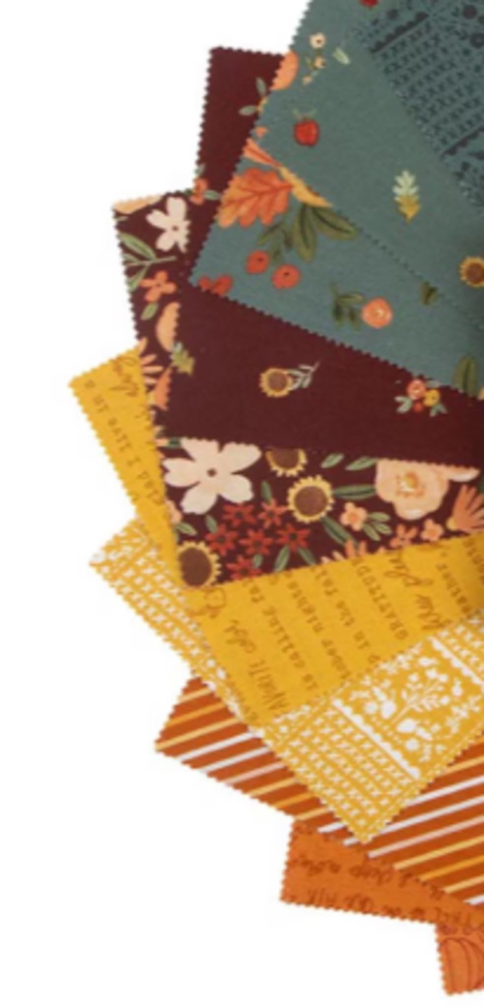 Happy Fall Days Layer Cake 10" squares from Riley Blake Designs - includes duplicates  42pcs