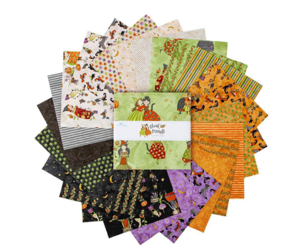 Ghoul Friends Layer Cake 10" squares from Riley Blake Designs - includes duplicates 42pcs