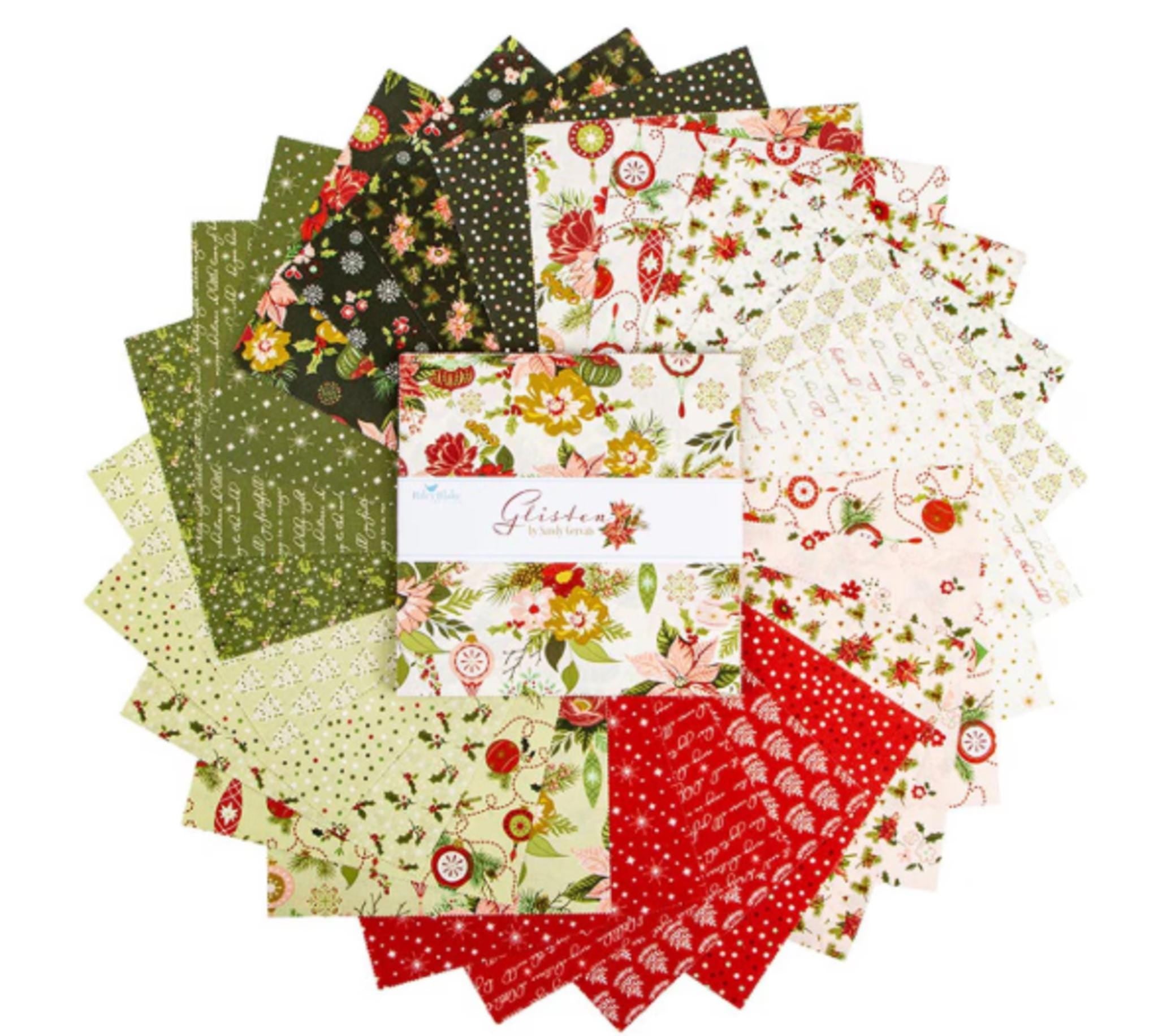 Glisten Layer Cake 10" squares from Riley Blake Designs - includes duplicates 42pcs