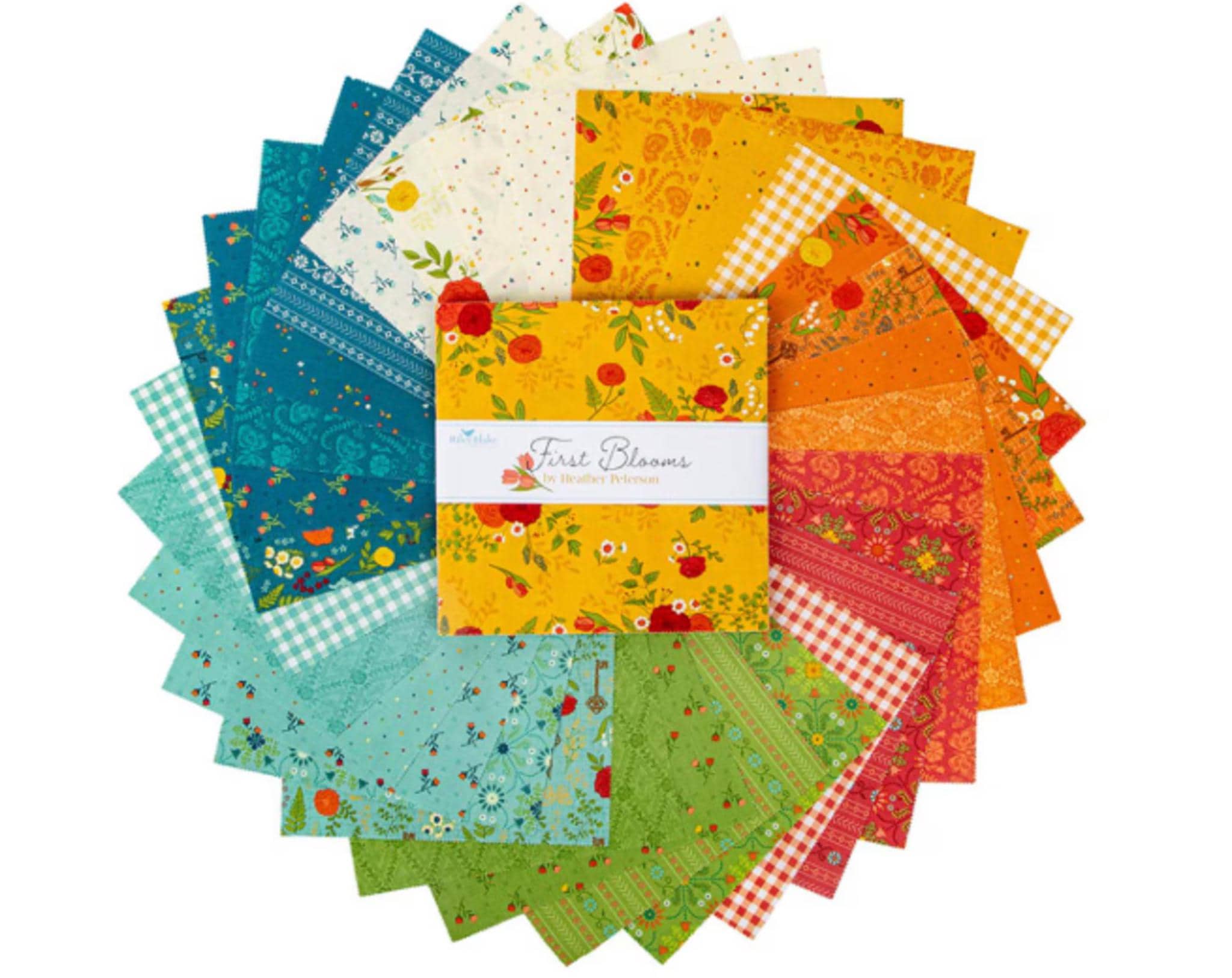 First Blooms Layer Cake 10" Squares by Heather Peterson for Riley Blake - 42pcs