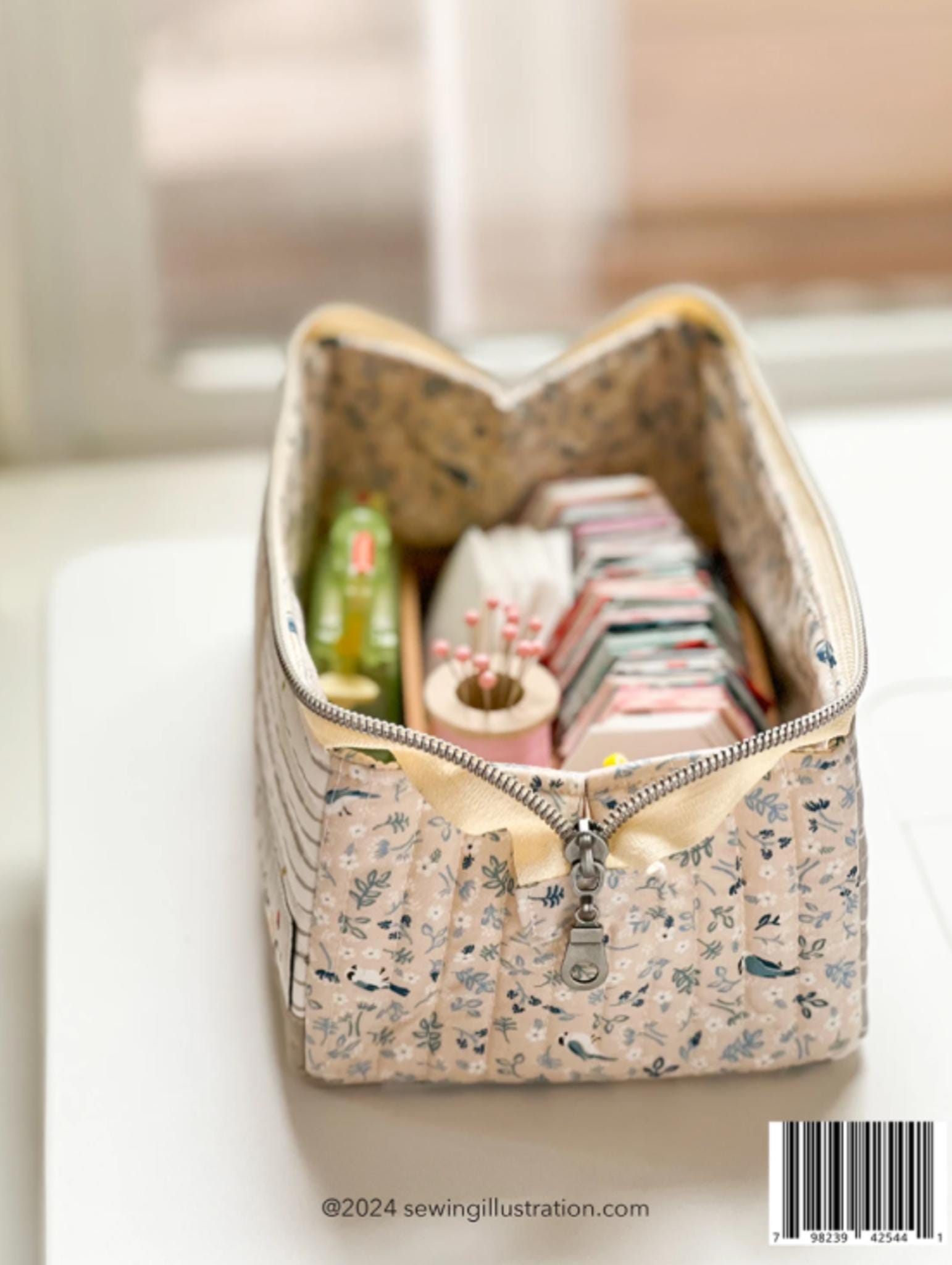 Open Up Box Pouch Pattern by Minki Kim