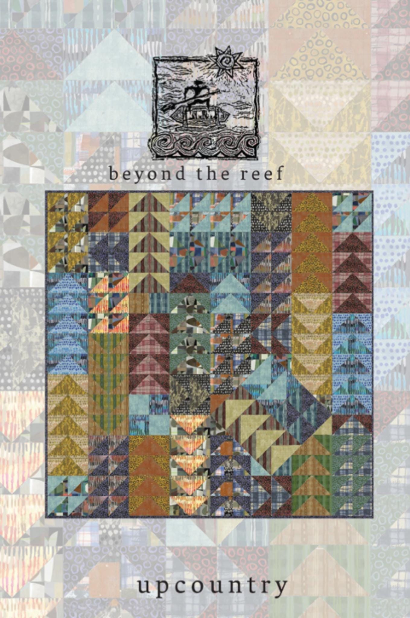 Upcountry Quilt Pattern from beyond the reef - 64.5" x 64.5"