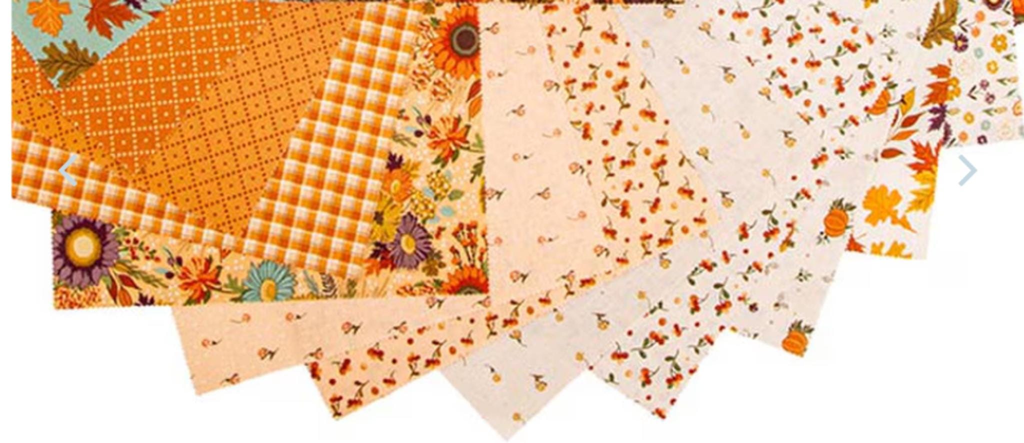 Awe of Autumn Quilting Fabric 10" squares from Riley Blake Designs 42 pieces