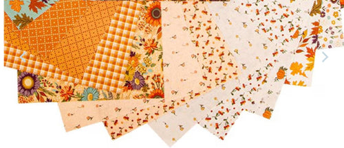 Awe of Autumn Quilting Fabric 10" squares from Riley Blake Designs 42 pieces