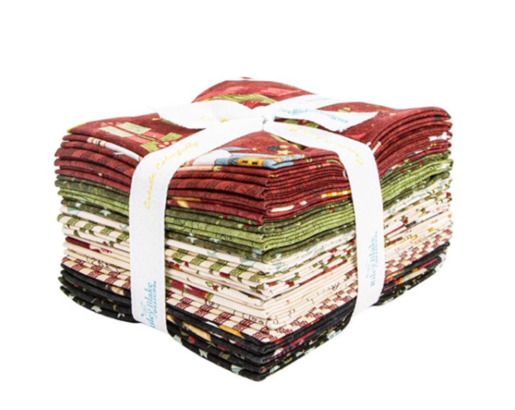 Naughty or Nice Fat Quarter Bundle: 18 Fabric Quarters from Riley Blake