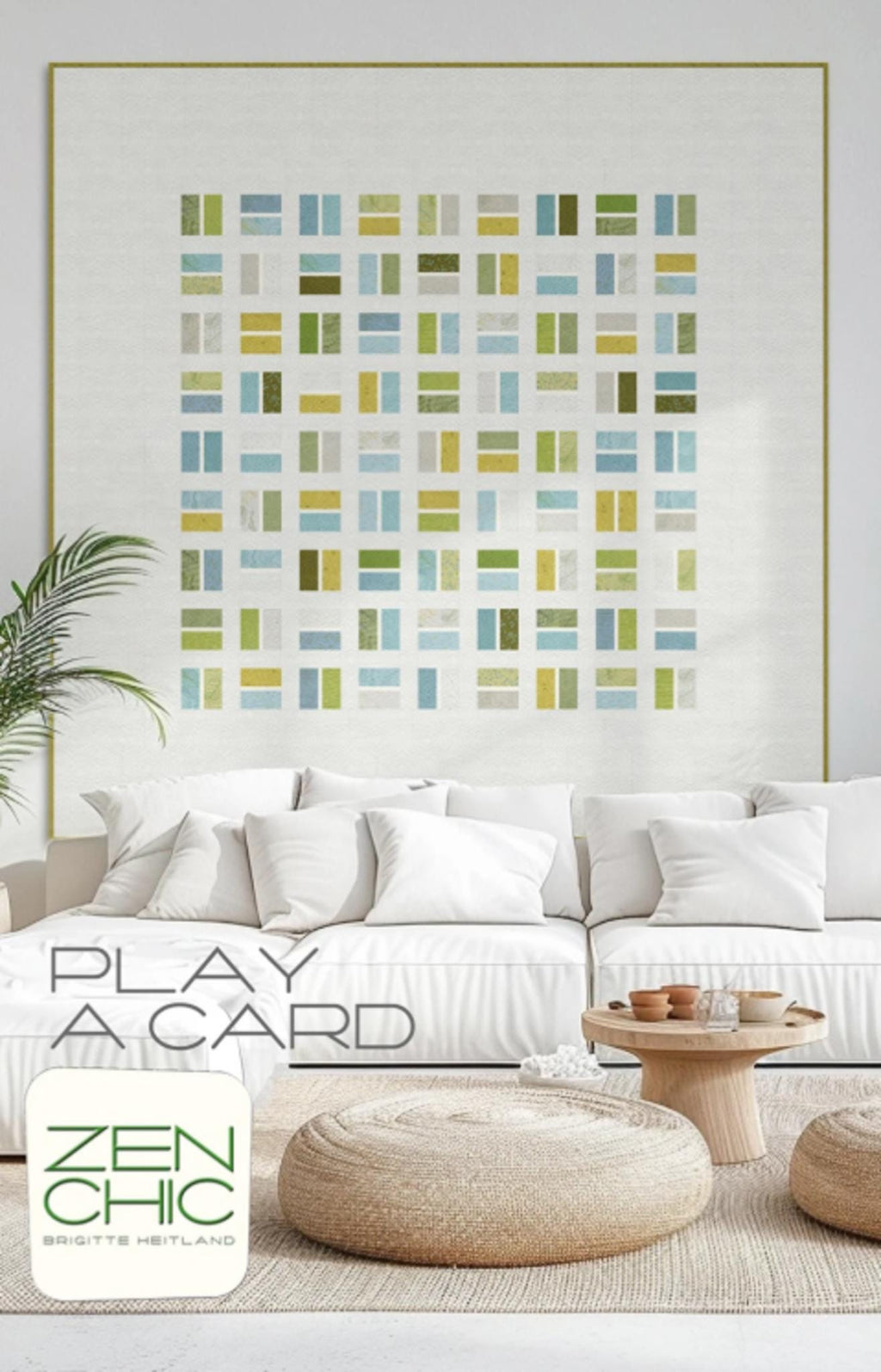 Play a Card Quilt Pattern by Brigitte Heitland - 87" x 87"