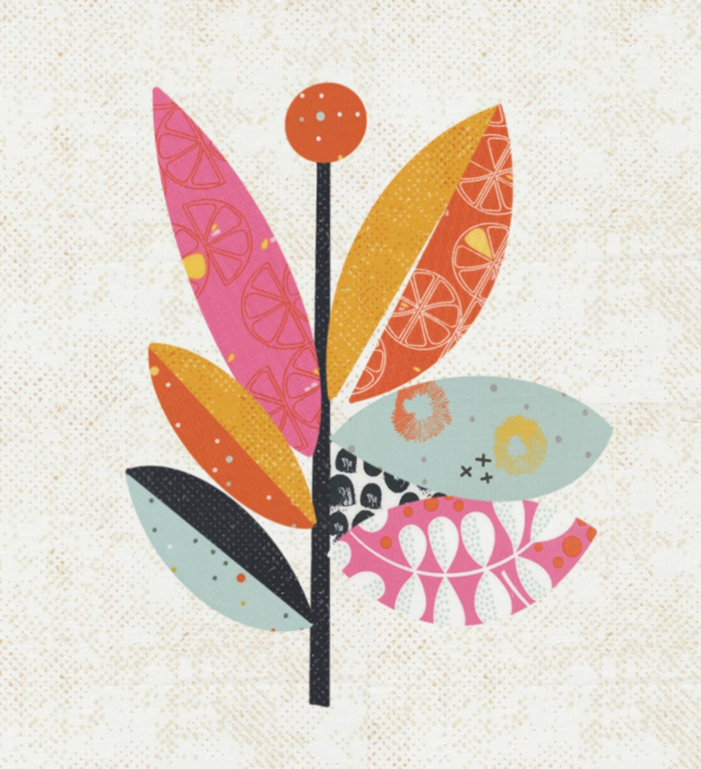 Petal Pop Pattern by Brigitte Heitland - 12 x 16 for pillows, bags, wall art