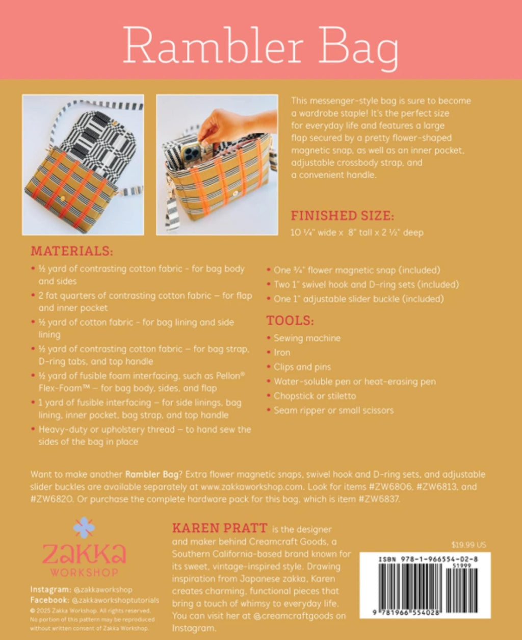 Rambler Bag Kit from Zakka Workshop