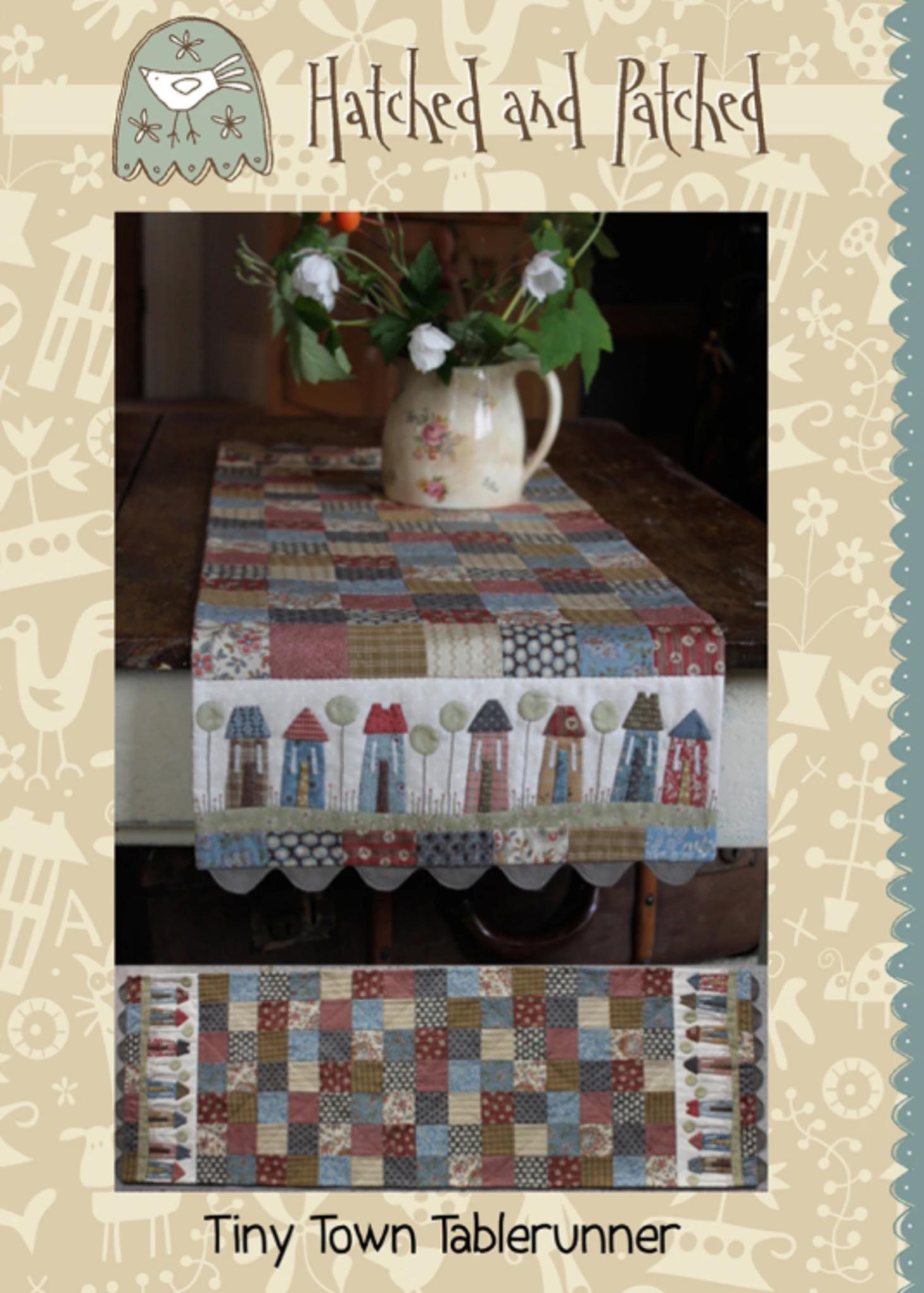 Tiny Town Table runner by Anni Downs from Hatched and Patched