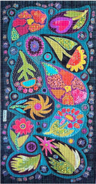 Paisley Party Runner Collage Quilt Pattern by Laura Heine - 20 x 38