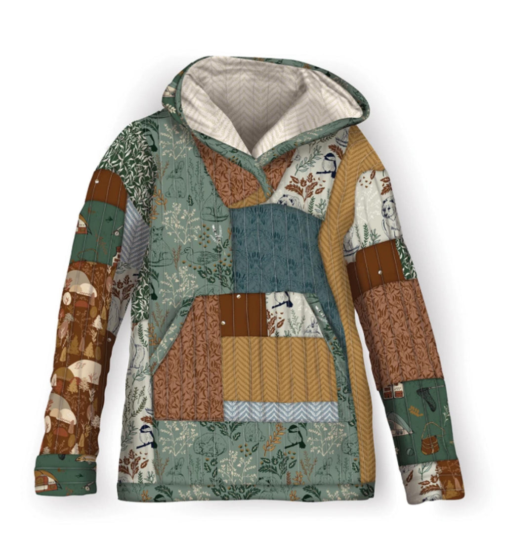 Casey Cometti Dancing Daisies Quilted Hoodie Pattern from Riley Blake Designs