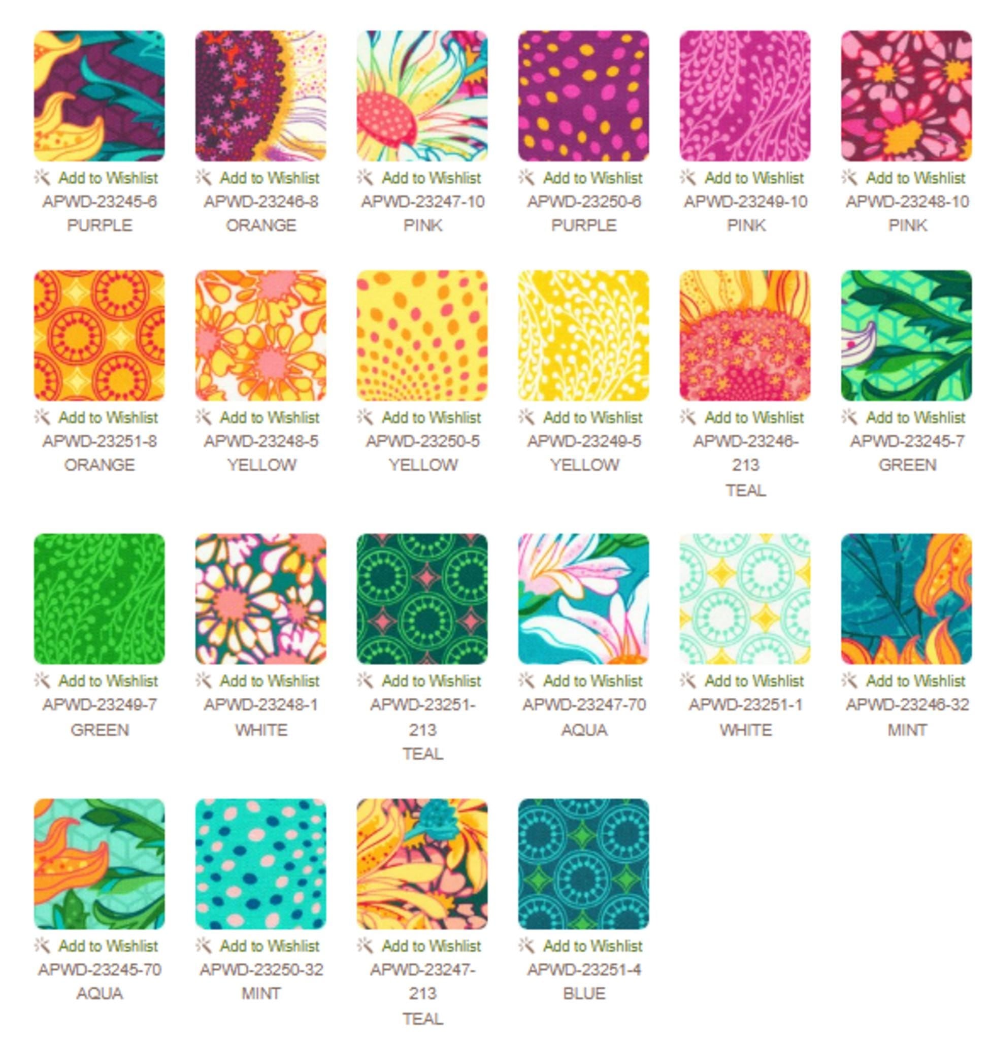 Sunflower Sonata 10 inch layer cake from Robert Kaufman Fabrics 42 Pcs