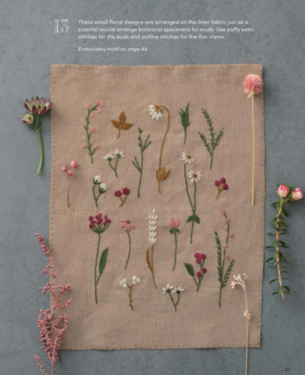 Beautiful Botanical Embroidery Book: 30 Colorful Projects Inspired by Nature by Alice Makabe