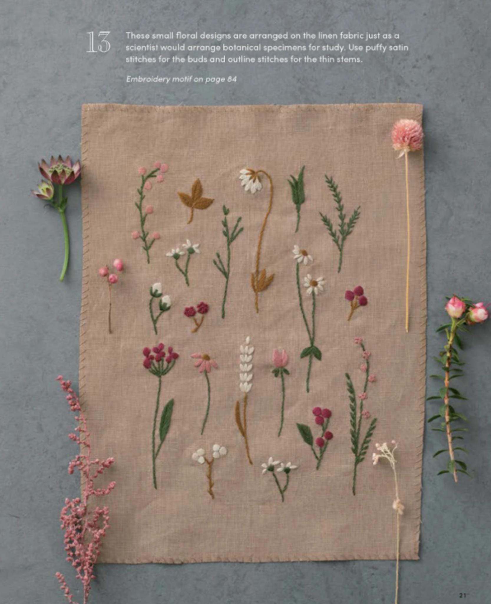 Beautiful Botanical Embroidery Book: 30 Colorful Projects Inspired by Nature by Alice Makabe