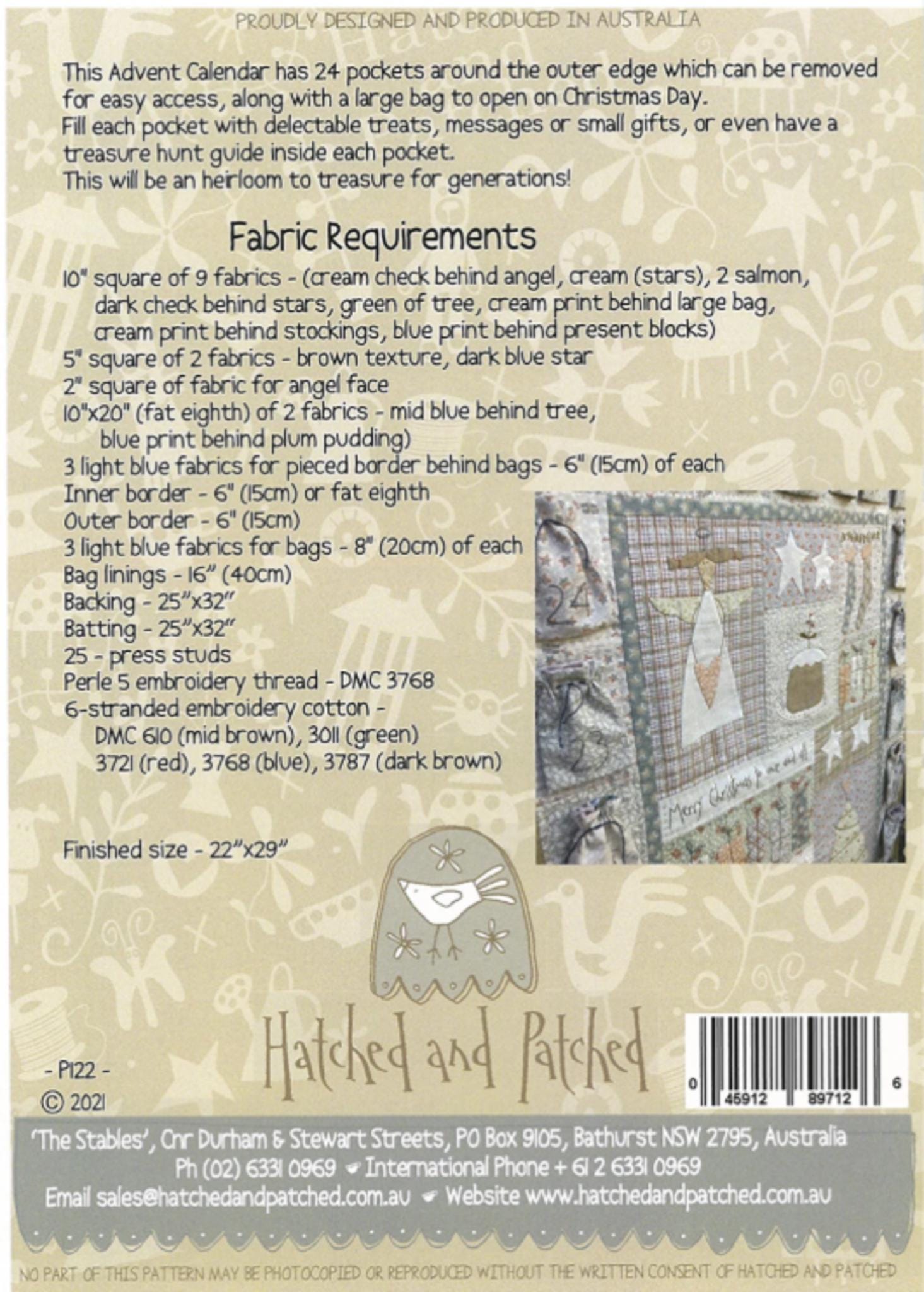 All for Christmas Advent Calendar by Anni Downs from Hatched and Patched
