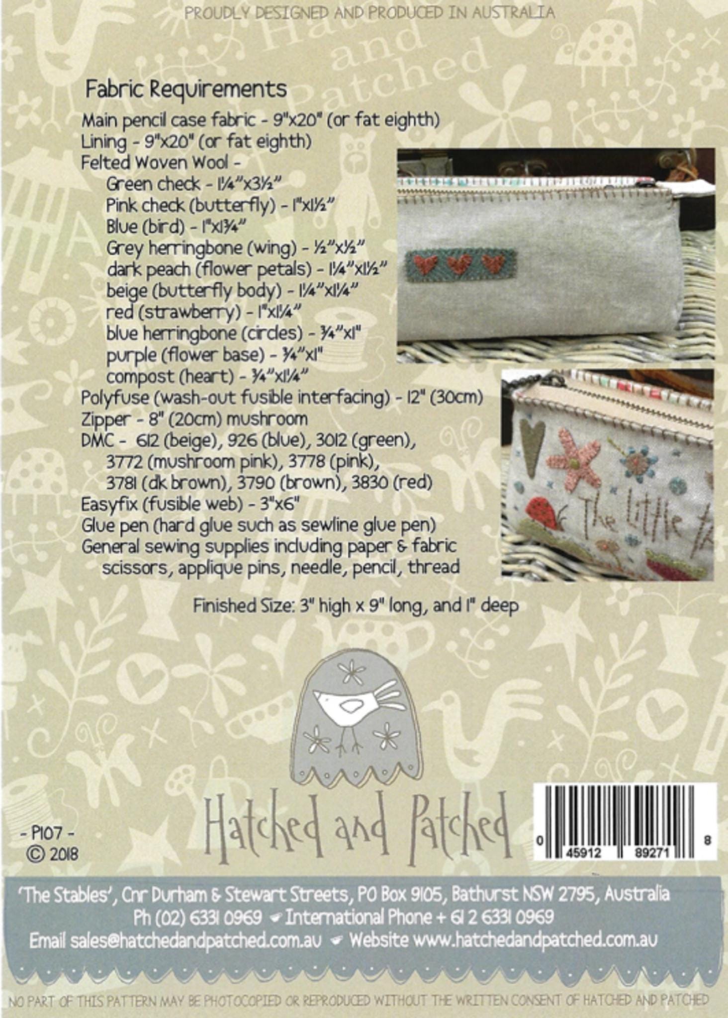 The Little Things Pencil Case by Anni Downs from Hatched and Patched