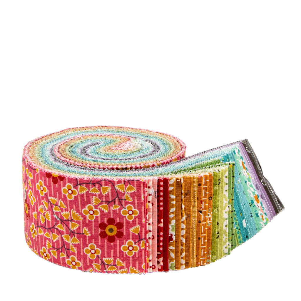 Gentler Times 2.5" Rolie Polie from Riley Blake