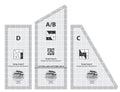 Creative Grids Quilt Ruler Scrap Crazy Templates