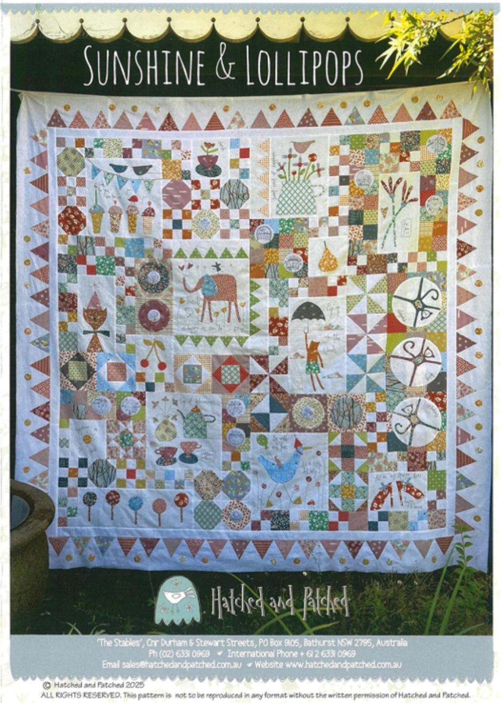 Sunshine & Lollipops Quilt Pattern by Anni Downs of Hatched and Patched