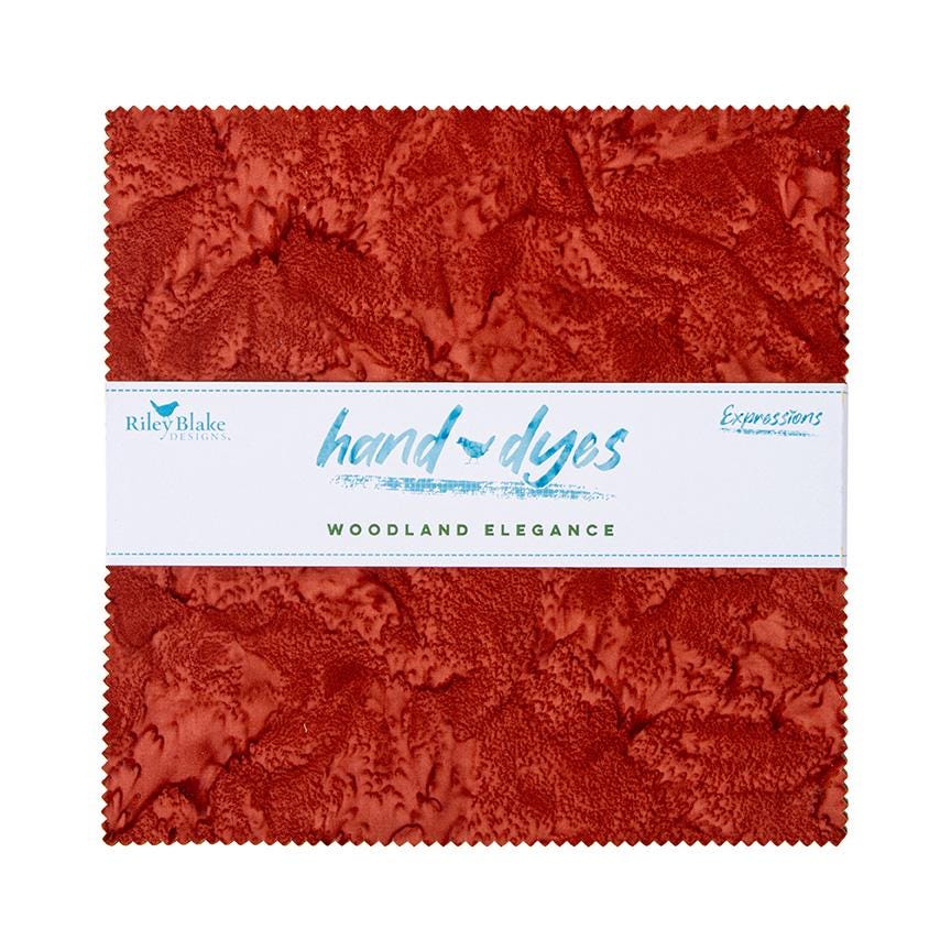 Batiks Hand-Dyes Woodland Elegance 10" Layer Cake from Riley Blake
