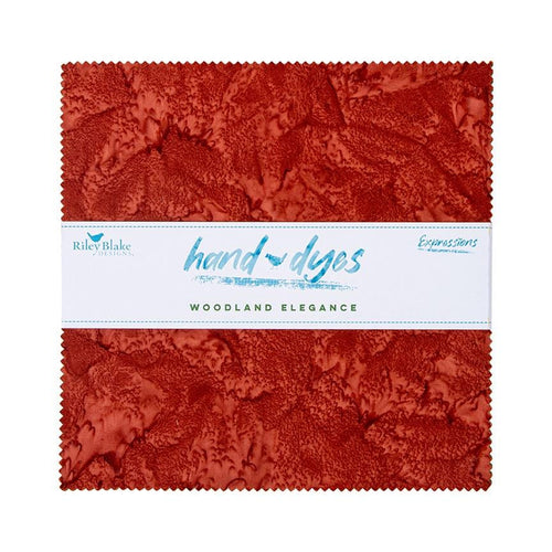 Batiks Hand-Dyes Woodland Elegance 10" Layer Cake from Riley Blake