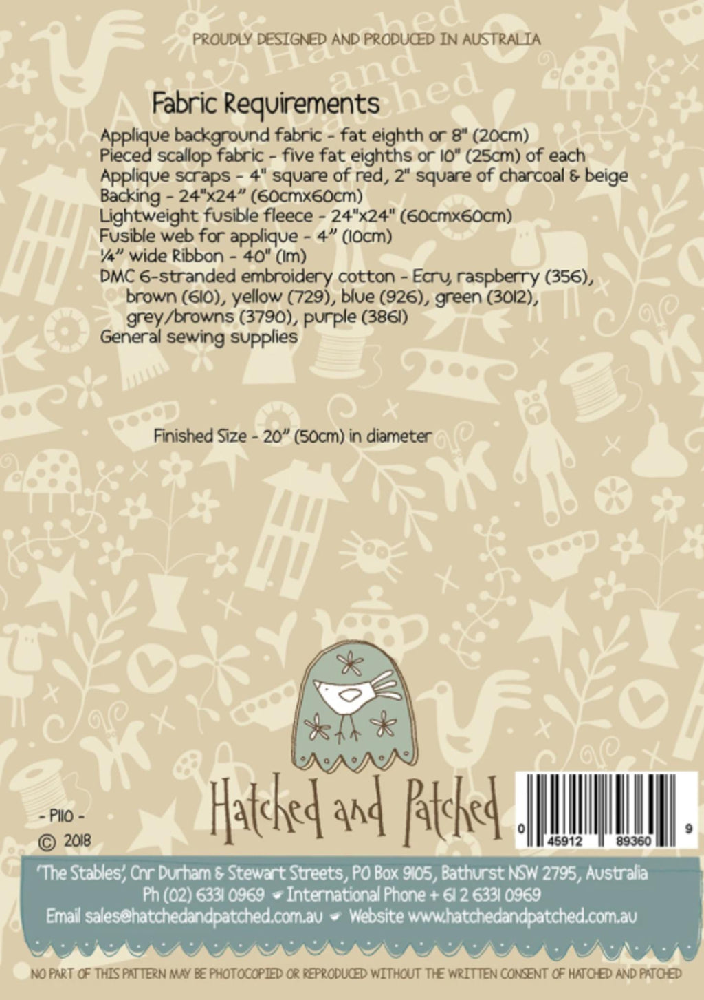 The Giving Tree Skirt by Anni Downs from Hatched and Patched