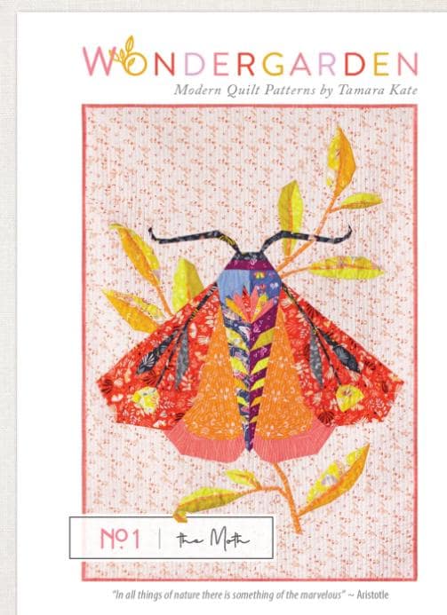 Wondergarden The Moth Quilt Pattern from Tamara Kate Designs 40" x 55"
